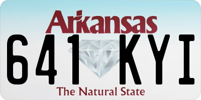 AR license plate 641KYI