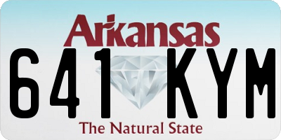 AR license plate 641KYM