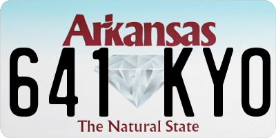 AR license plate 641KYO