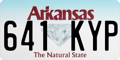 AR license plate 641KYP