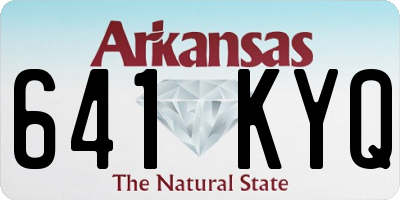 AR license plate 641KYQ