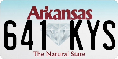 AR license plate 641KYS