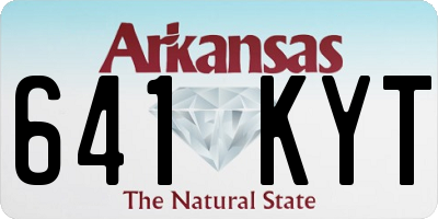 AR license plate 641KYT