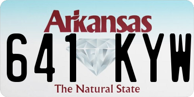 AR license plate 641KYW