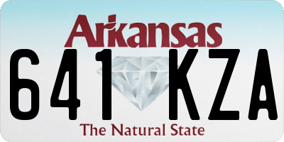 AR license plate 641KZA