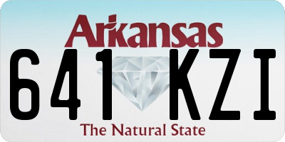 AR license plate 641KZI