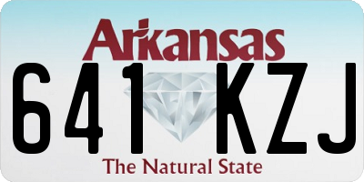 AR license plate 641KZJ