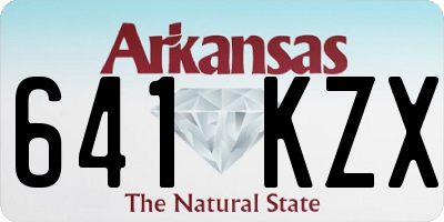 AR license plate 641KZX