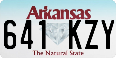 AR license plate 641KZY
