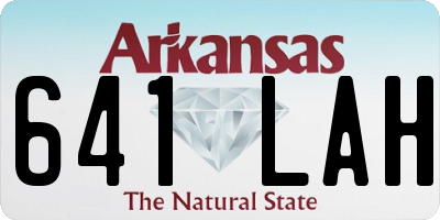 AR license plate 641LAH