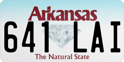 AR license plate 641LAI