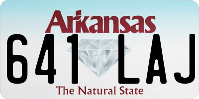 AR license plate 641LAJ