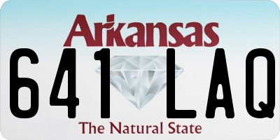 AR license plate 641LAQ