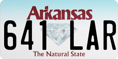 AR license plate 641LAR