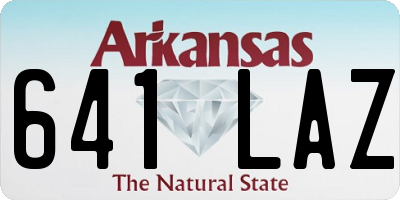 AR license plate 641LAZ