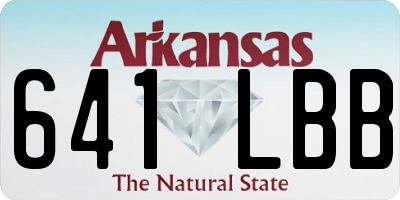 AR license plate 641LBB