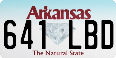 AR license plate 641LBD