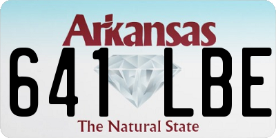 AR license plate 641LBE
