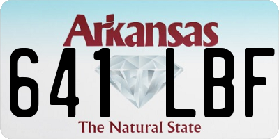 AR license plate 641LBF