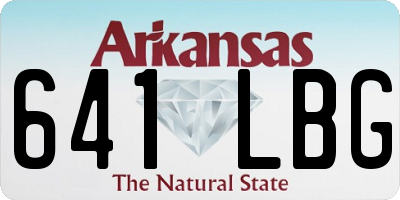 AR license plate 641LBG