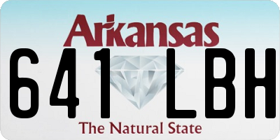 AR license plate 641LBH