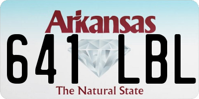 AR license plate 641LBL