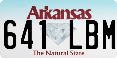 AR license plate 641LBM