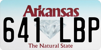 AR license plate 641LBP