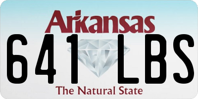 AR license plate 641LBS