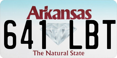 AR license plate 641LBT