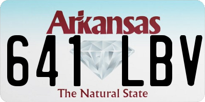 AR license plate 641LBV