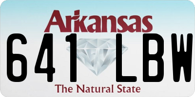 AR license plate 641LBW