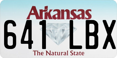 AR license plate 641LBX