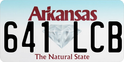 AR license plate 641LCB