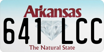 AR license plate 641LCC