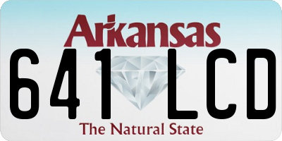 AR license plate 641LCD
