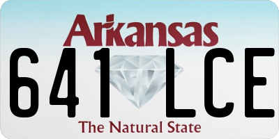AR license plate 641LCE
