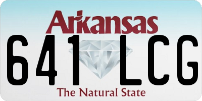 AR license plate 641LCG
