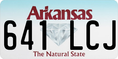 AR license plate 641LCJ
