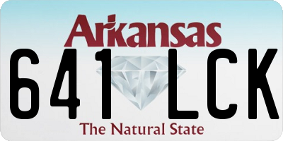 AR license plate 641LCK