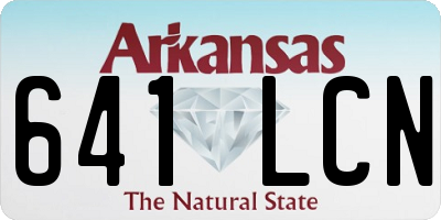 AR license plate 641LCN