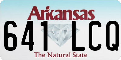 AR license plate 641LCQ