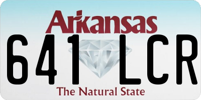 AR license plate 641LCR