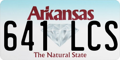 AR license plate 641LCS