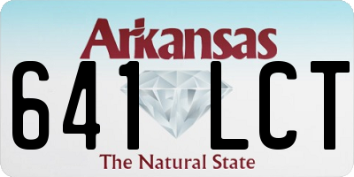 AR license plate 641LCT