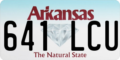AR license plate 641LCU