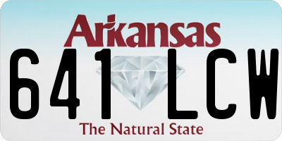 AR license plate 641LCW