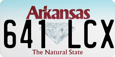 AR license plate 641LCX