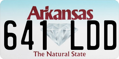 AR license plate 641LDD