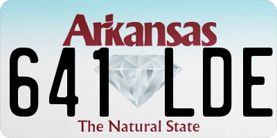 AR license plate 641LDE